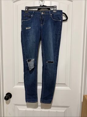 Just Black Dark Indigo Ripped Skinny Jeans